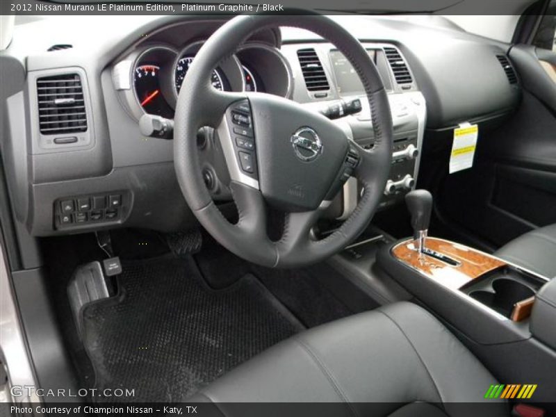  2012 Murano LE Platinum Edition Black Interior