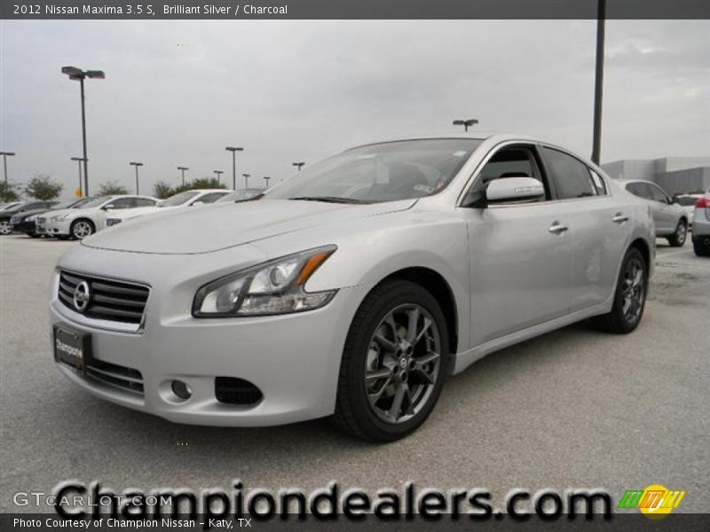 Brilliant Silver / Charcoal 2012 Nissan Maxima 3.5 S