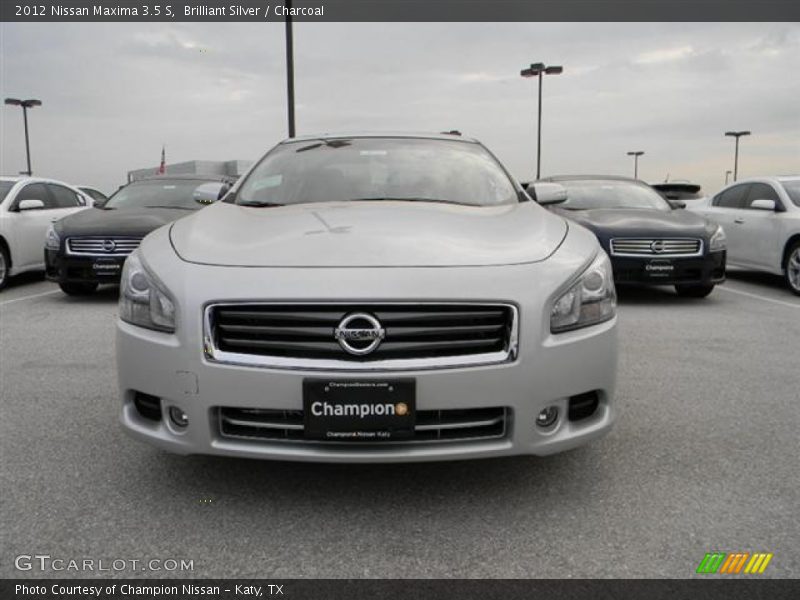 Brilliant Silver / Charcoal 2012 Nissan Maxima 3.5 S