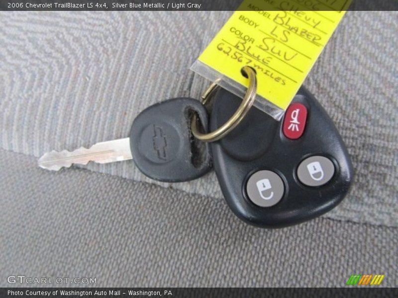 Silver Blue Metallic / Light Gray 2006 Chevrolet TrailBlazer LS 4x4