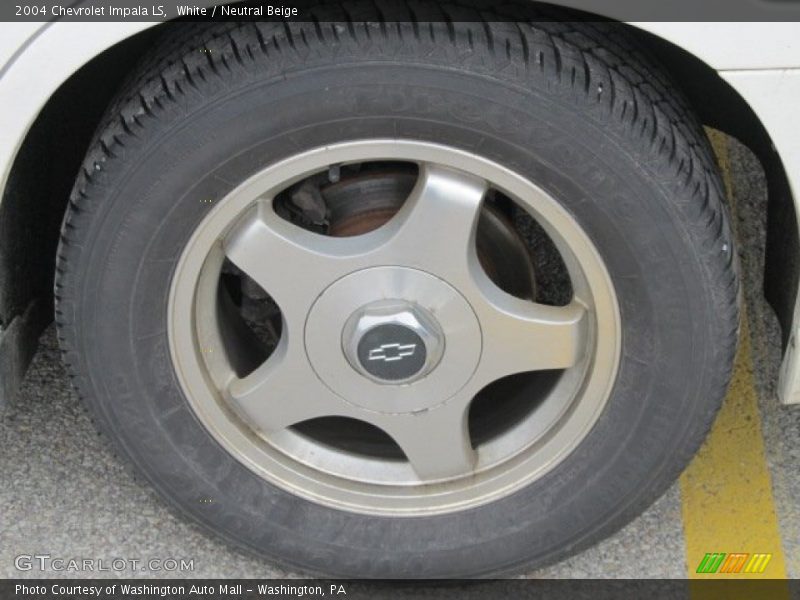 White / Neutral Beige 2004 Chevrolet Impala LS