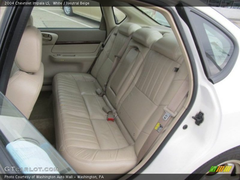 White / Neutral Beige 2004 Chevrolet Impala LS