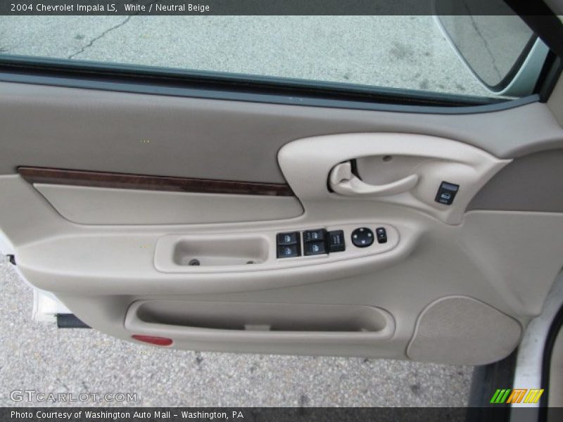White / Neutral Beige 2004 Chevrolet Impala LS