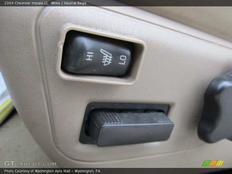 White / Neutral Beige 2004 Chevrolet Impala LS