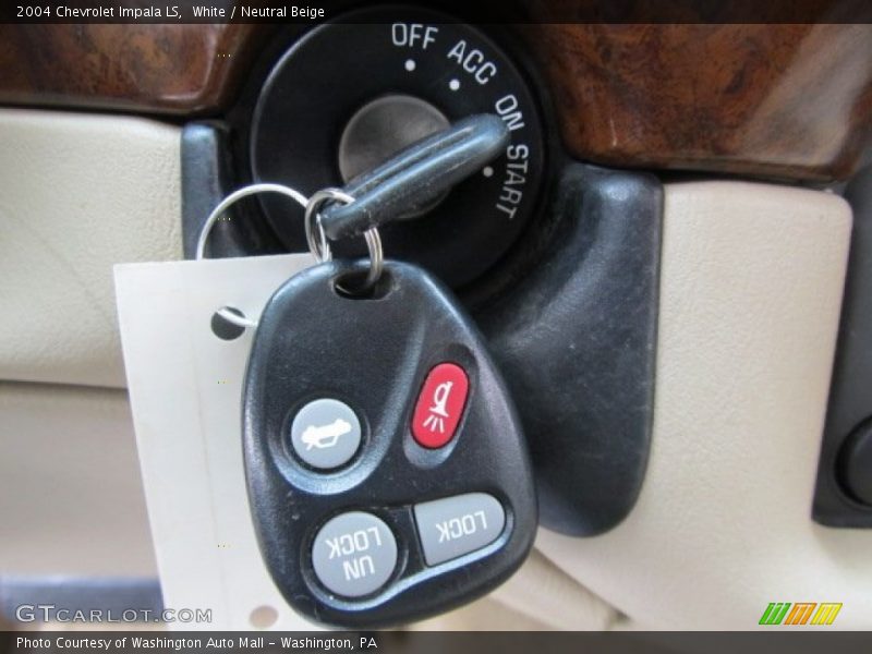 White / Neutral Beige 2004 Chevrolet Impala LS