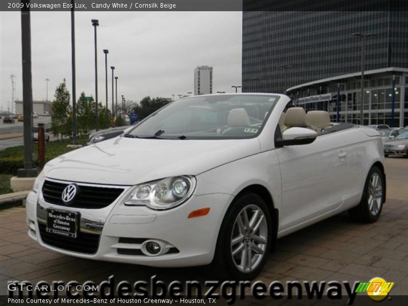 Candy White / Cornsilk Beige 2009 Volkswagen Eos Lux