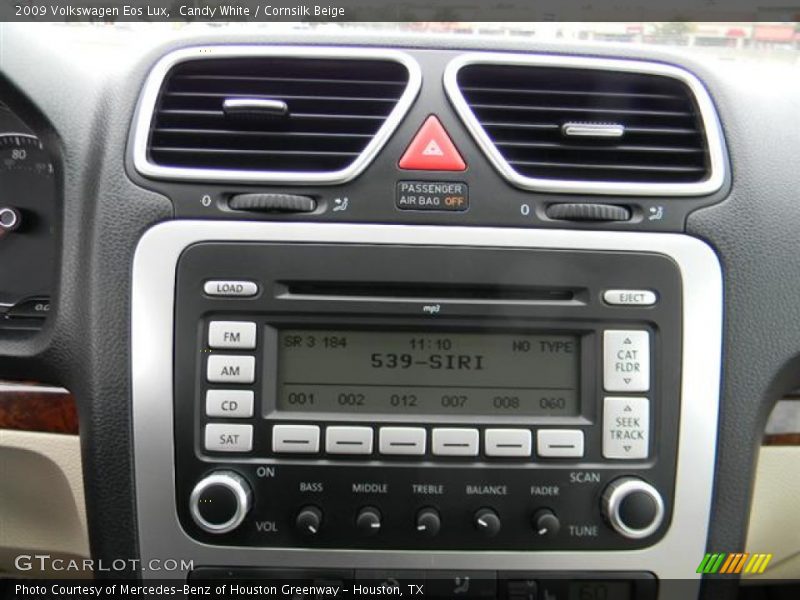 Candy White / Cornsilk Beige 2009 Volkswagen Eos Lux