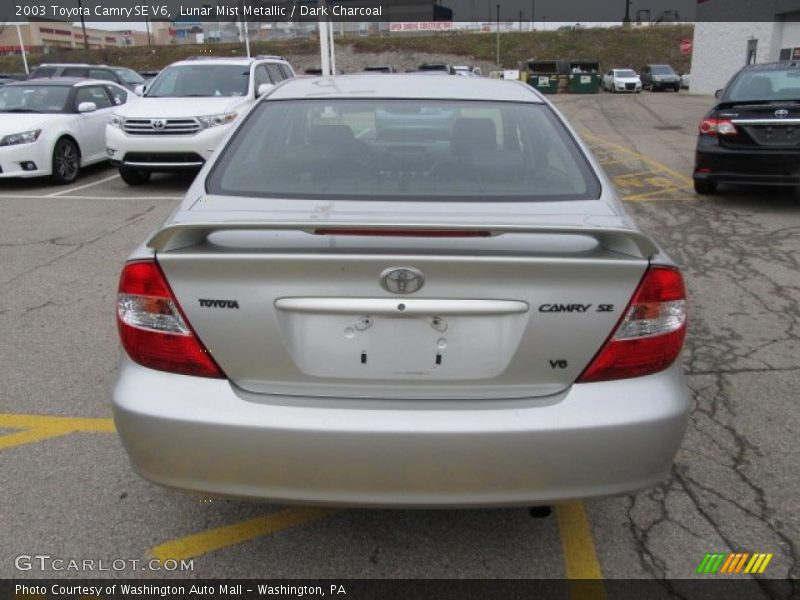 Lunar Mist Metallic / Dark Charcoal 2003 Toyota Camry SE V6