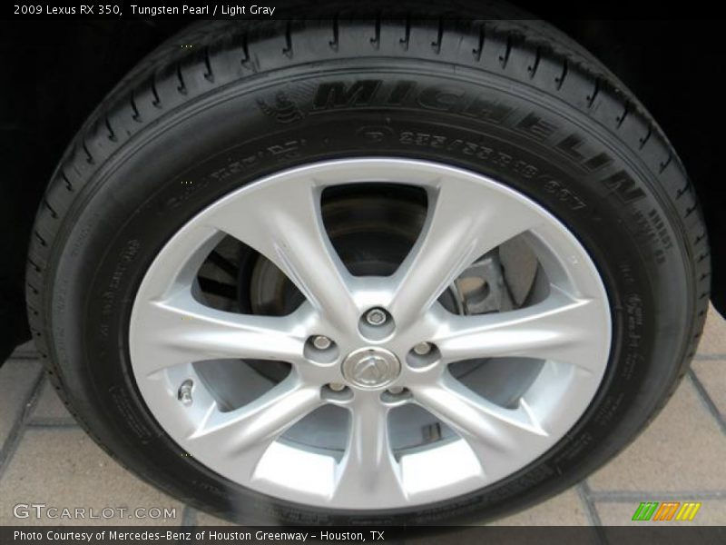 Tungsten Pearl / Light Gray 2009 Lexus RX 350