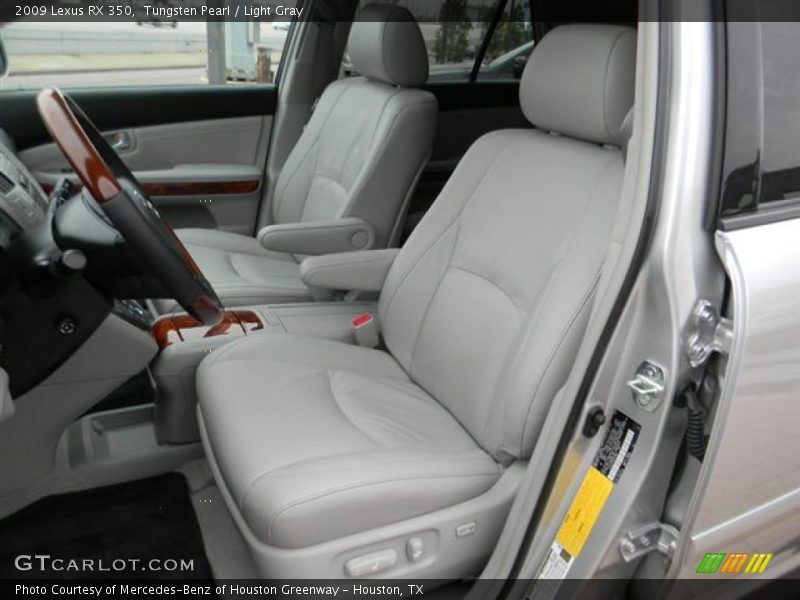 Tungsten Pearl / Light Gray 2009 Lexus RX 350
