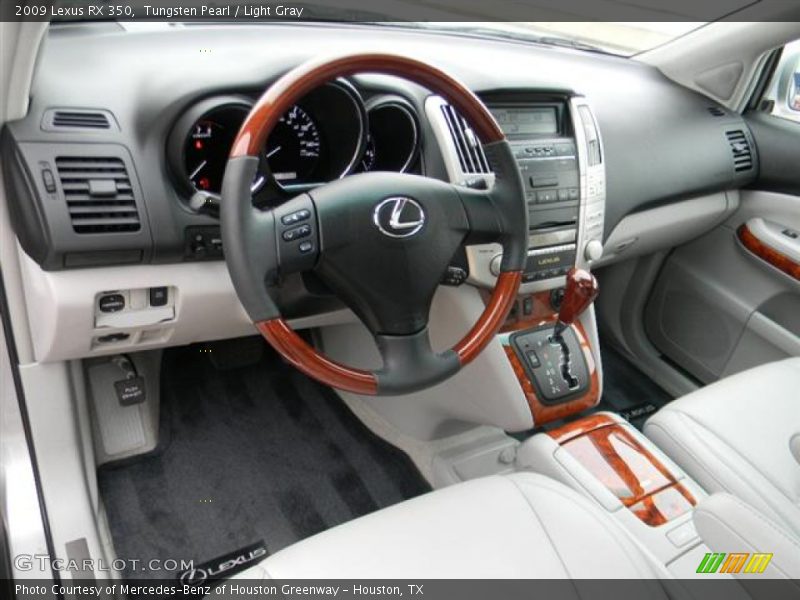 Tungsten Pearl / Light Gray 2009 Lexus RX 350