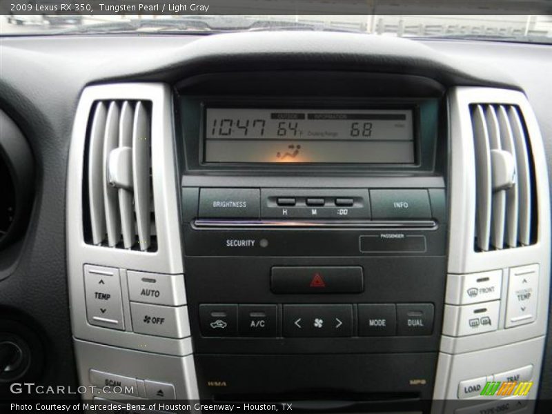 Tungsten Pearl / Light Gray 2009 Lexus RX 350
