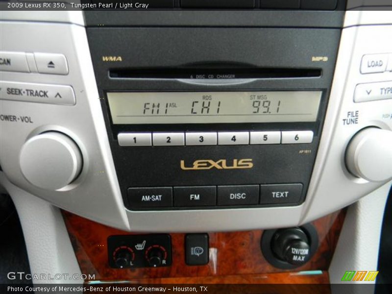 Tungsten Pearl / Light Gray 2009 Lexus RX 350