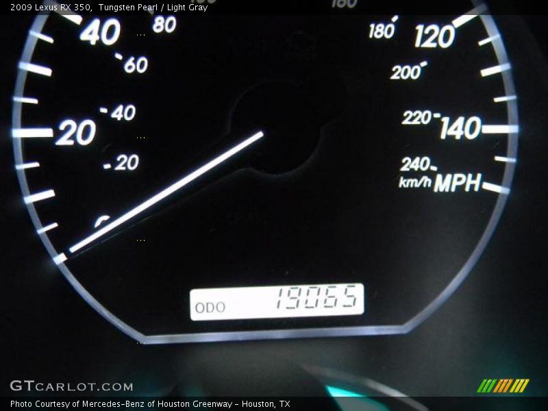 Tungsten Pearl / Light Gray 2009 Lexus RX 350