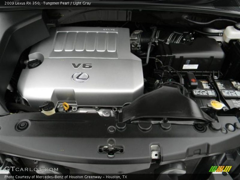 Tungsten Pearl / Light Gray 2009 Lexus RX 350