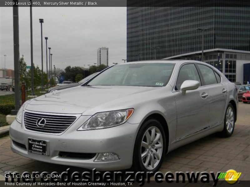 Mercury Silver Metallic / Black 2009 Lexus LS 460