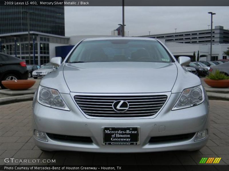 Mercury Silver Metallic / Black 2009 Lexus LS 460