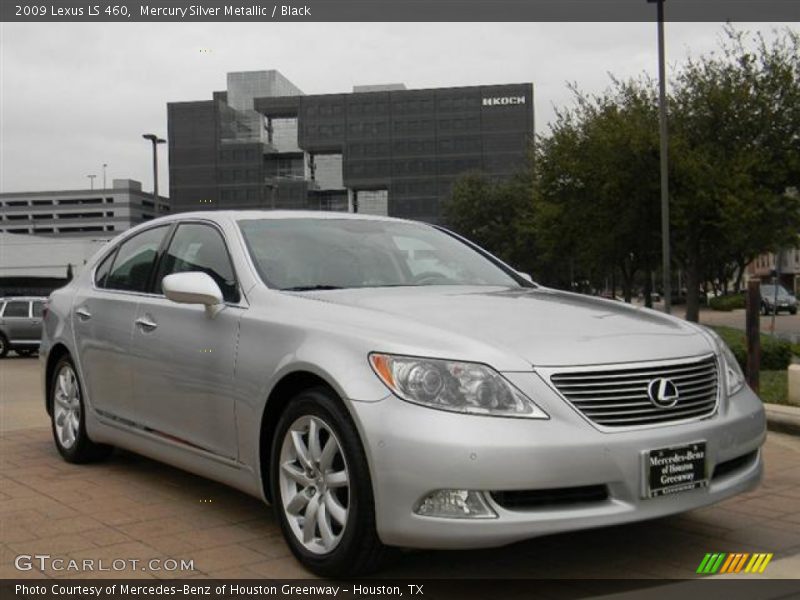 Mercury Silver Metallic / Black 2009 Lexus LS 460