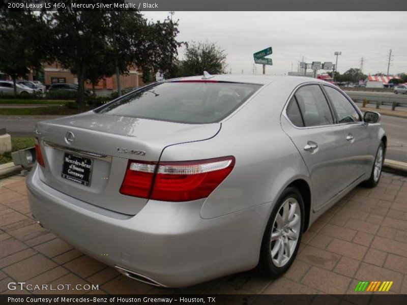 Mercury Silver Metallic / Black 2009 Lexus LS 460