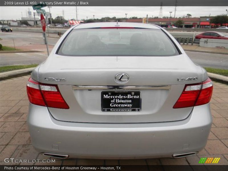 Mercury Silver Metallic / Black 2009 Lexus LS 460