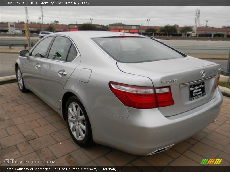Mercury Silver Metallic / Black 2009 Lexus LS 460