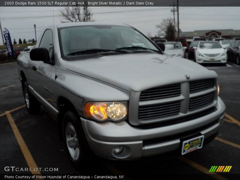 Bright Silver Metallic / Dark Slate Gray 2003 Dodge Ram 1500 SLT Regular Cab 4x4