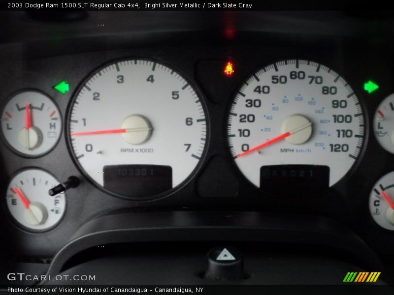 Bright Silver Metallic / Dark Slate Gray 2003 Dodge Ram 1500 SLT Regular Cab 4x4