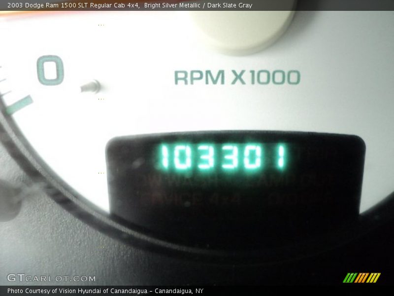 Bright Silver Metallic / Dark Slate Gray 2003 Dodge Ram 1500 SLT Regular Cab 4x4