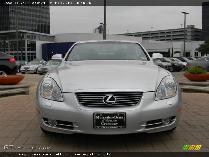 Mercury Metallic / Black 2008 Lexus SC 430 Convertible