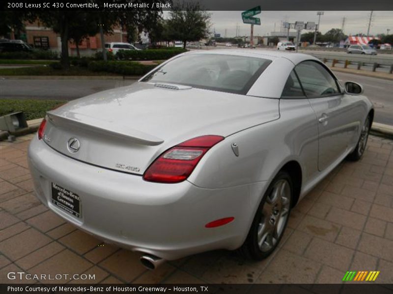 Mercury Metallic / Black 2008 Lexus SC 430 Convertible