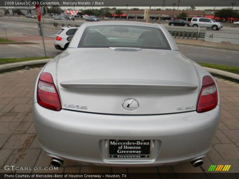 Mercury Metallic / Black 2008 Lexus SC 430 Convertible