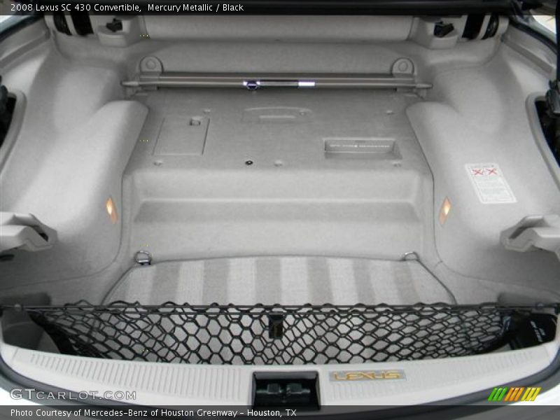 Mercury Metallic / Black 2008 Lexus SC 430 Convertible