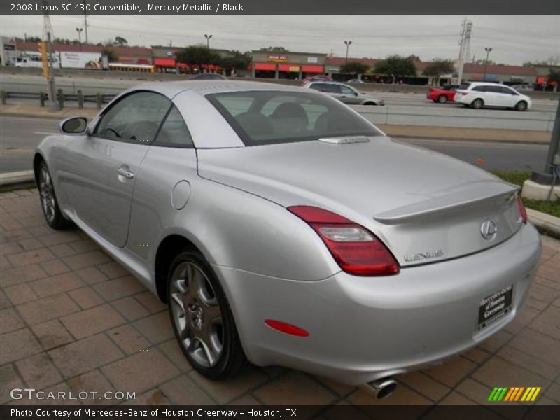 Mercury Metallic / Black 2008 Lexus SC 430 Convertible