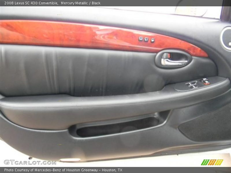 Mercury Metallic / Black 2008 Lexus SC 430 Convertible