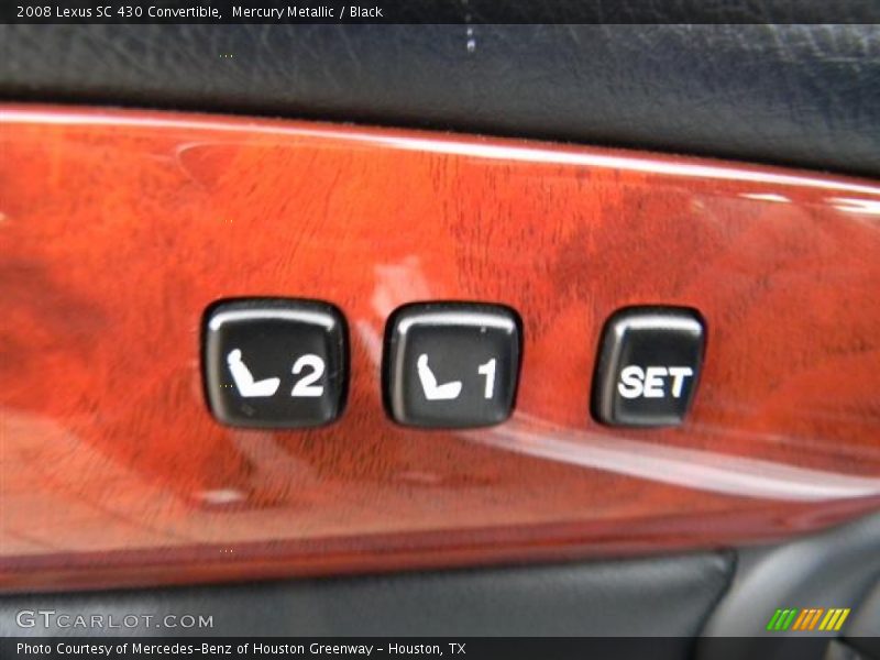Mercury Metallic / Black 2008 Lexus SC 430 Convertible