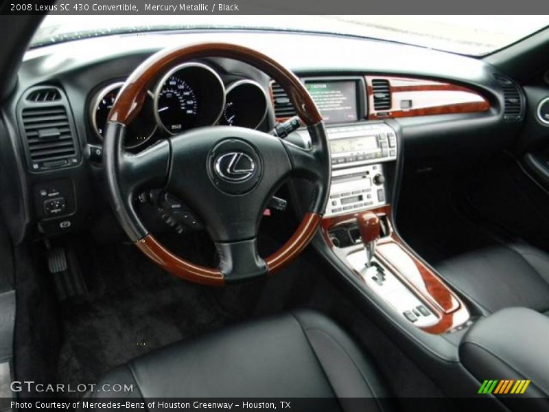 Mercury Metallic / Black 2008 Lexus SC 430 Convertible