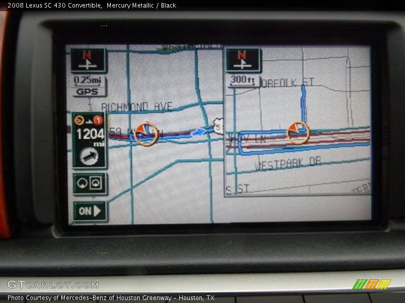 Mercury Metallic / Black 2008 Lexus SC 430 Convertible
