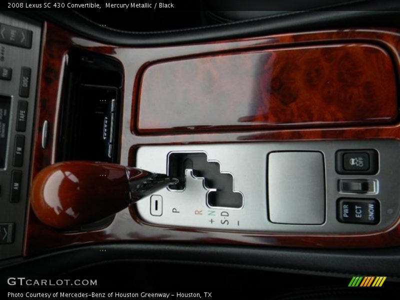 Mercury Metallic / Black 2008 Lexus SC 430 Convertible