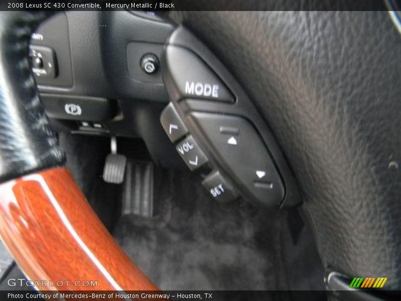 Mercury Metallic / Black 2008 Lexus SC 430 Convertible