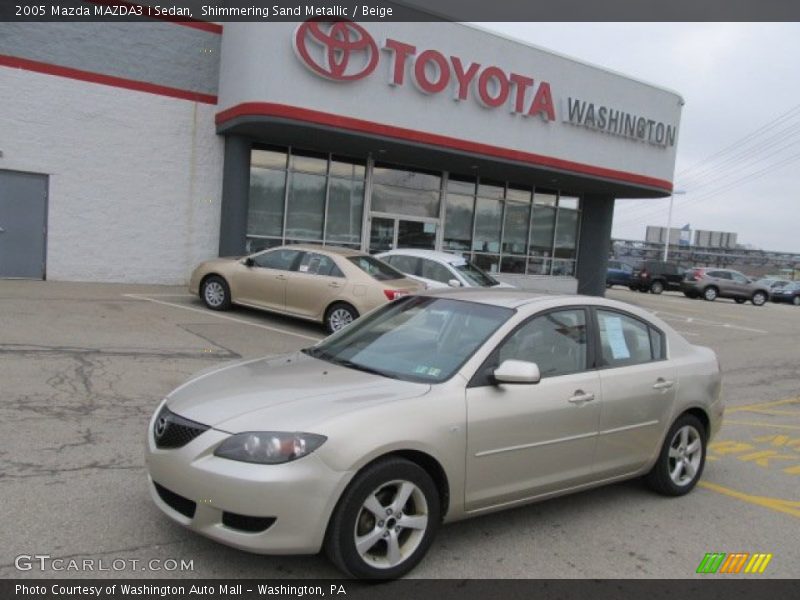Shimmering Sand Metallic / Beige 2005 Mazda MAZDA3 i Sedan