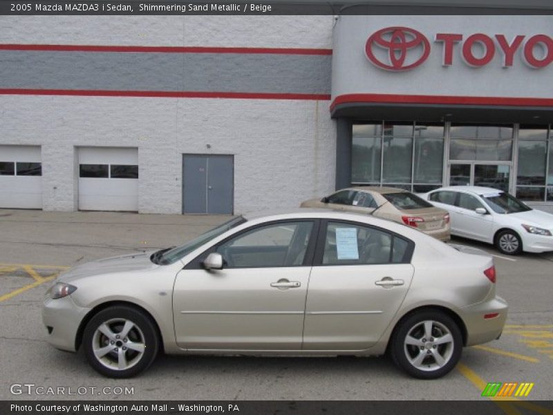 Shimmering Sand Metallic / Beige 2005 Mazda MAZDA3 i Sedan