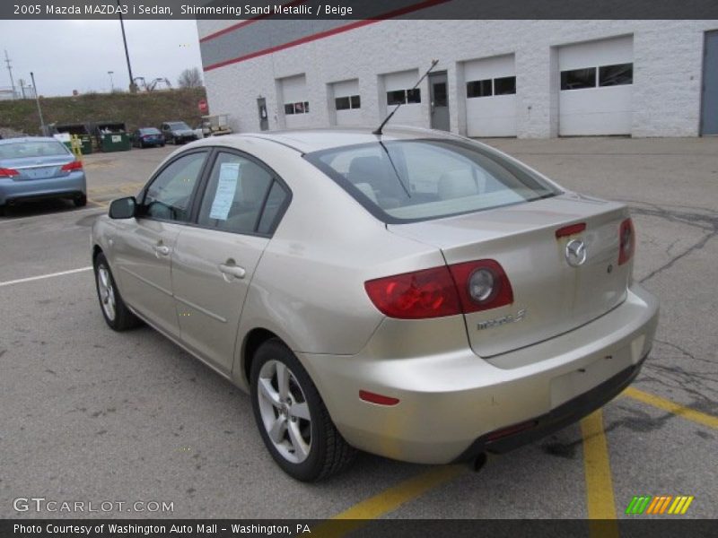Shimmering Sand Metallic / Beige 2005 Mazda MAZDA3 i Sedan