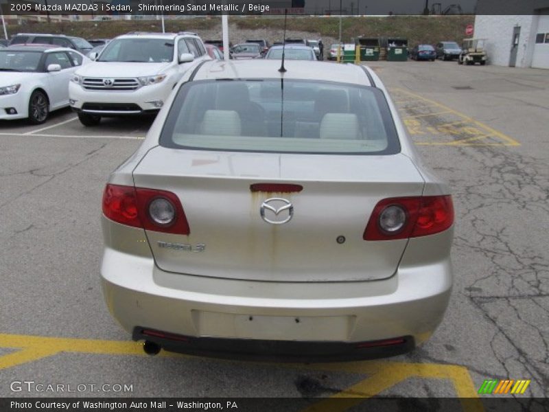 Shimmering Sand Metallic / Beige 2005 Mazda MAZDA3 i Sedan