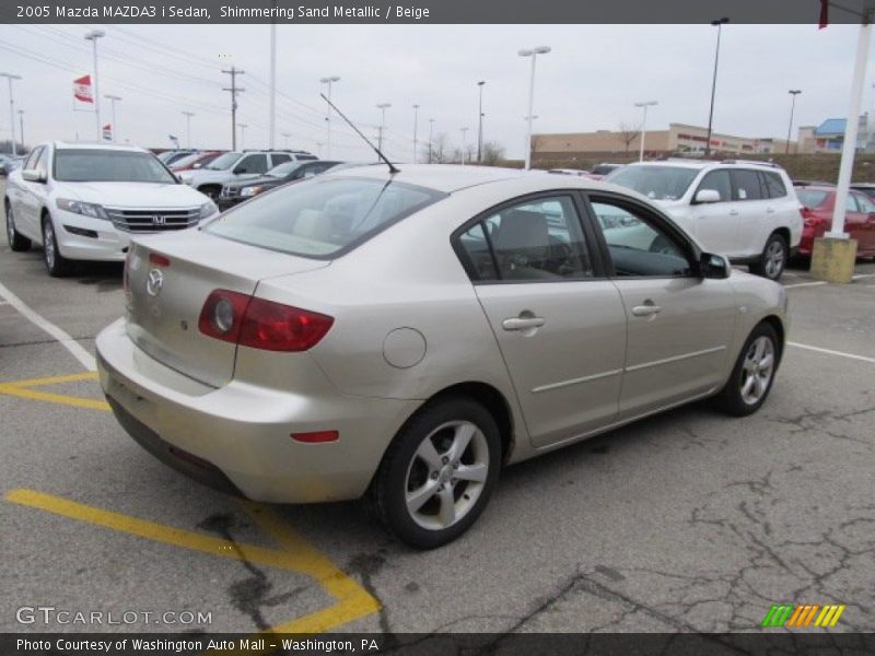 Shimmering Sand Metallic / Beige 2005 Mazda MAZDA3 i Sedan