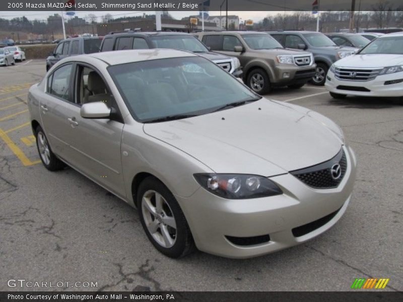 Shimmering Sand Metallic / Beige 2005 Mazda MAZDA3 i Sedan