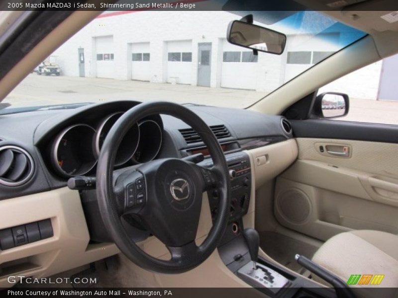 Shimmering Sand Metallic / Beige 2005 Mazda MAZDA3 i Sedan
