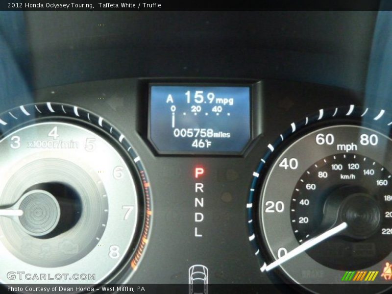 Taffeta White / Truffle 2012 Honda Odyssey Touring