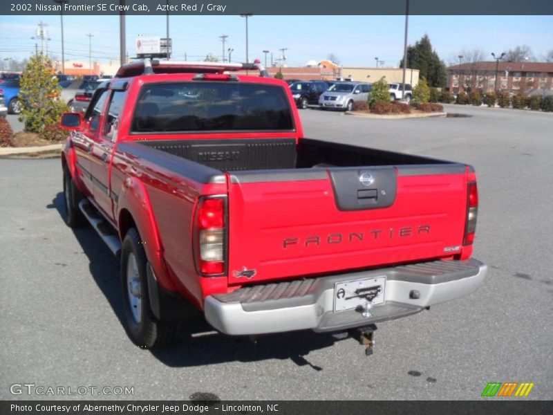 Aztec Red / Gray 2002 Nissan Frontier SE Crew Cab