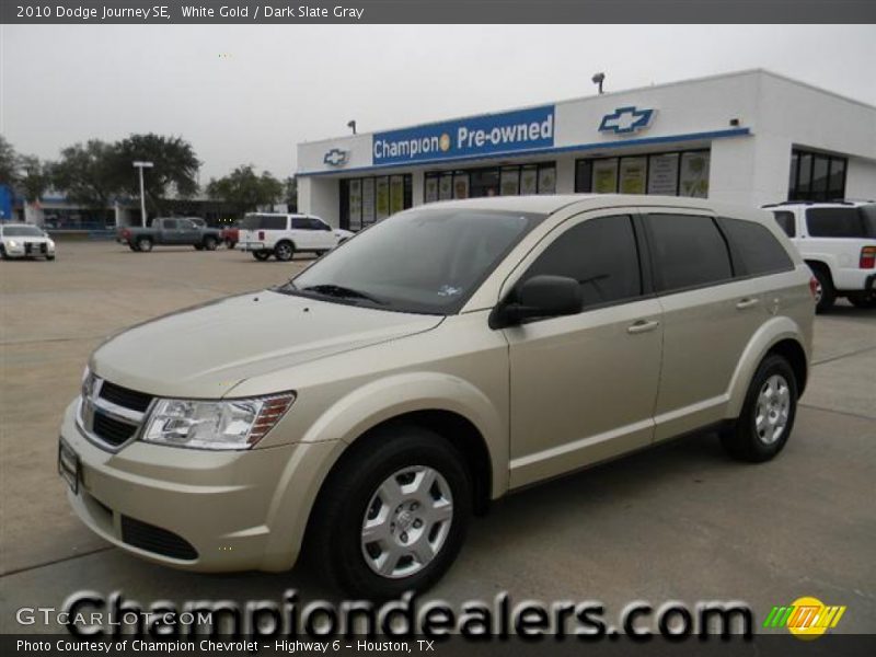 White Gold / Dark Slate Gray 2010 Dodge Journey SE