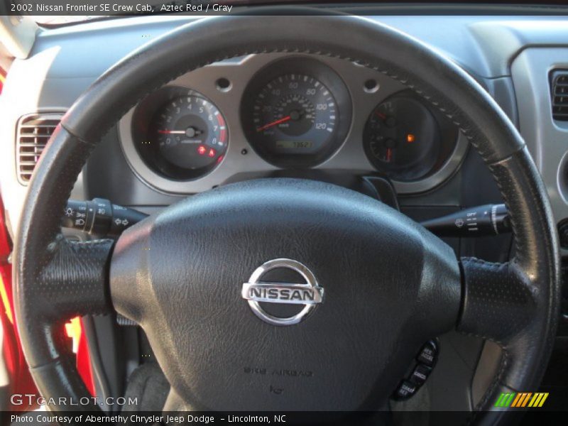 Aztec Red / Gray 2002 Nissan Frontier SE Crew Cab